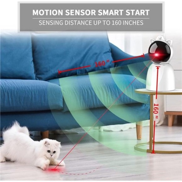 Rechargeable Motion Activated Cat Laser Toy Automatic, Interactive Cat Toys - Picture 3 of 7